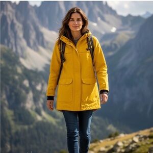 NWOT Pendleton Women's Yellow Hooded Outdoor Jacket